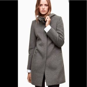 Grey Aritzia Babaton Pearce wool coat